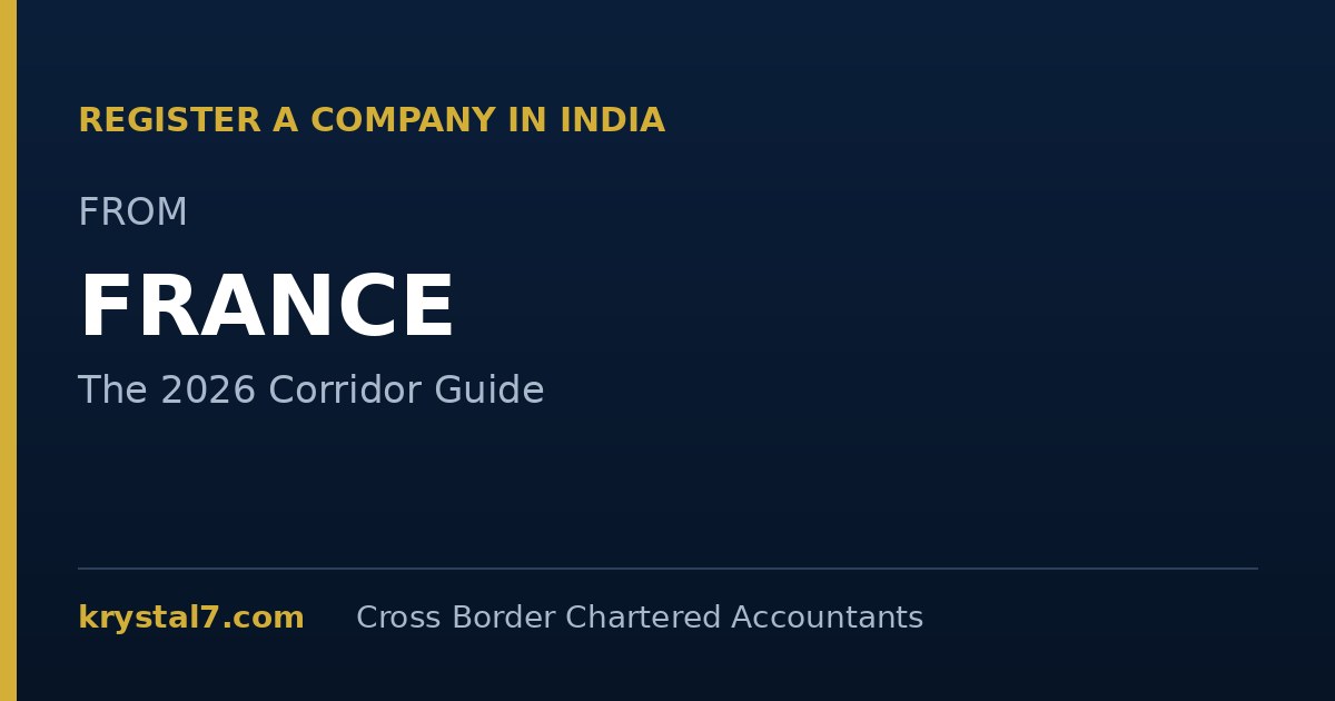 Register a Company in India from France: Process, Cost and Timeline (2026)